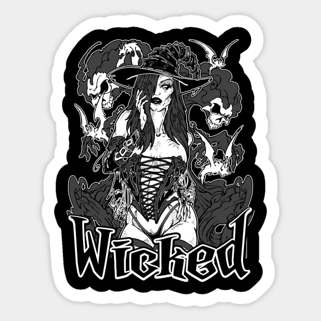 wicked witch Sticker by Stitchedupscribbles72